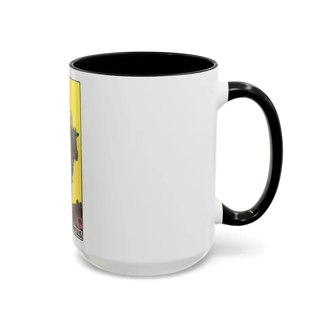 The Knight of Pentacles (Tarot Card) Accent Coffee Mug - Go Mug Yourself
