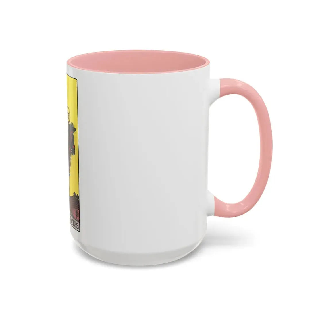 The Knight of Pentacles (Tarot Card) Accent Coffee Mug - Go Mug Yourself