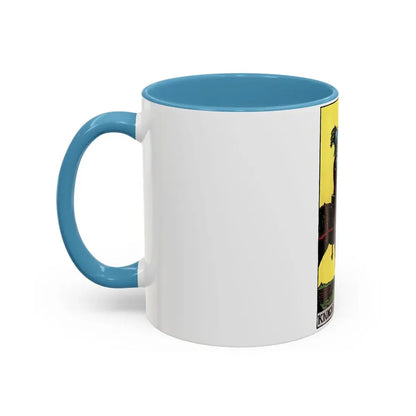 The Knight of Pentacles (Tarot Card) Accent Coffee Mug - Go Mug Yourself