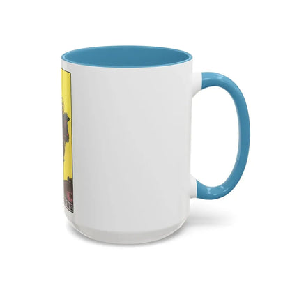 The Knight of Pentacles (Tarot Card) Accent Coffee Mug - Go Mug Yourself