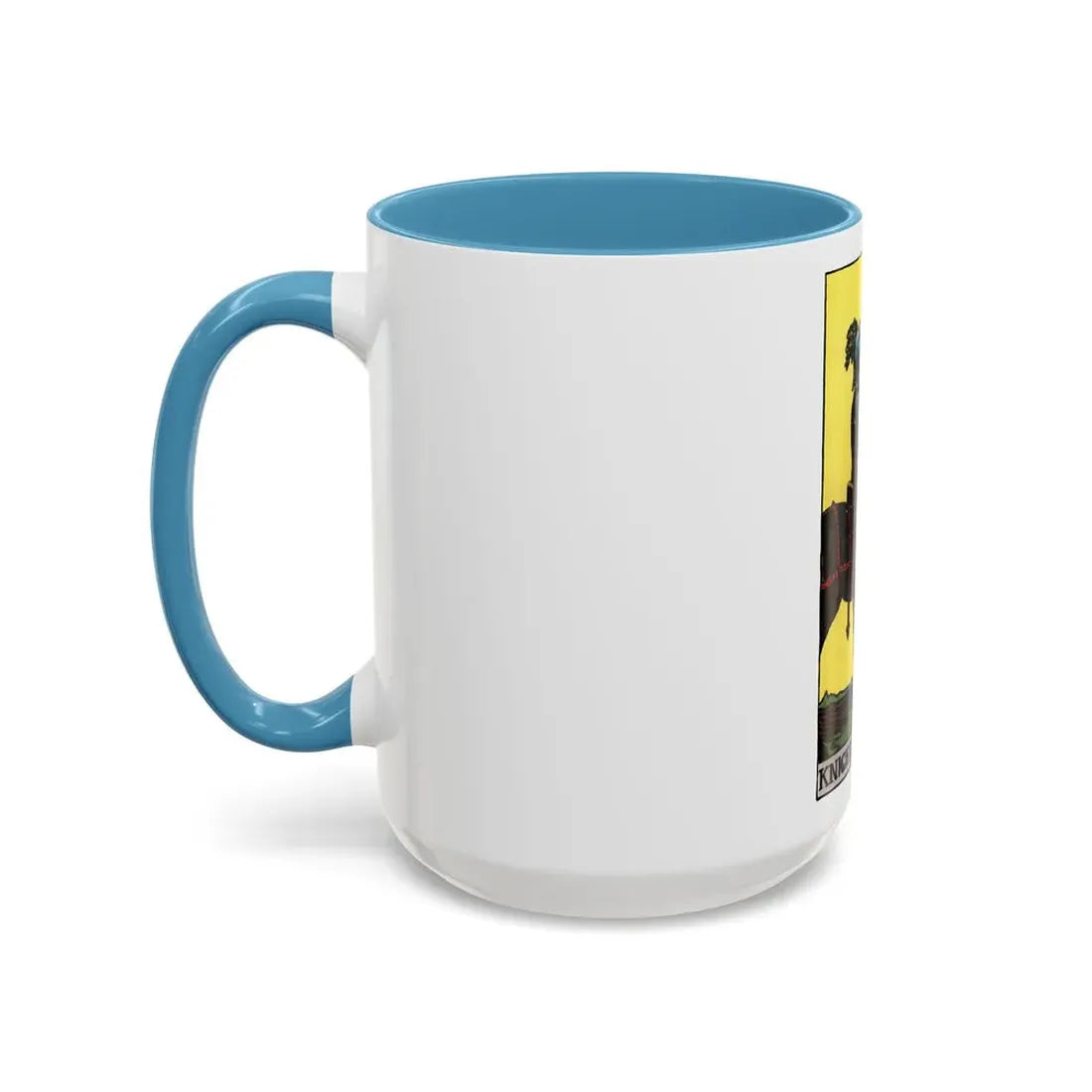 The Knight of Pentacles (Tarot Card) Accent Coffee Mug - Go Mug Yourself