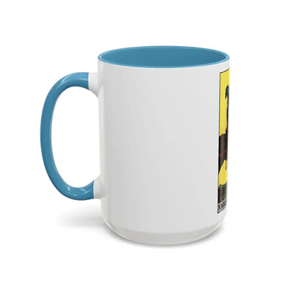 The Knight of Pentacles (Tarot Card) Accent Coffee Mug - Go Mug Yourself