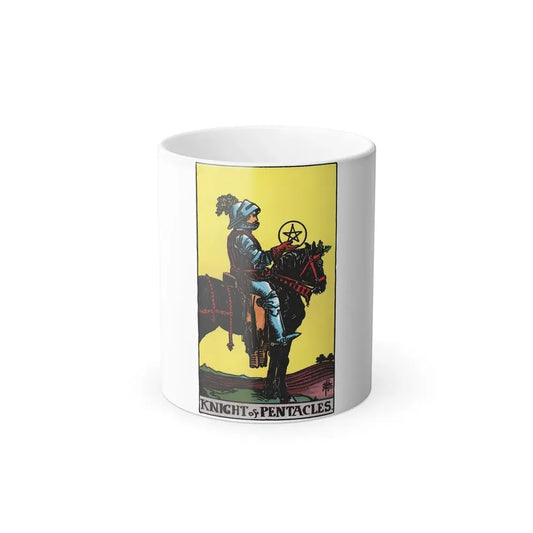 The Knight of Pentacles (Tarot Card) Color Changing Mug 11oz Default Title - Go Mug Yourself