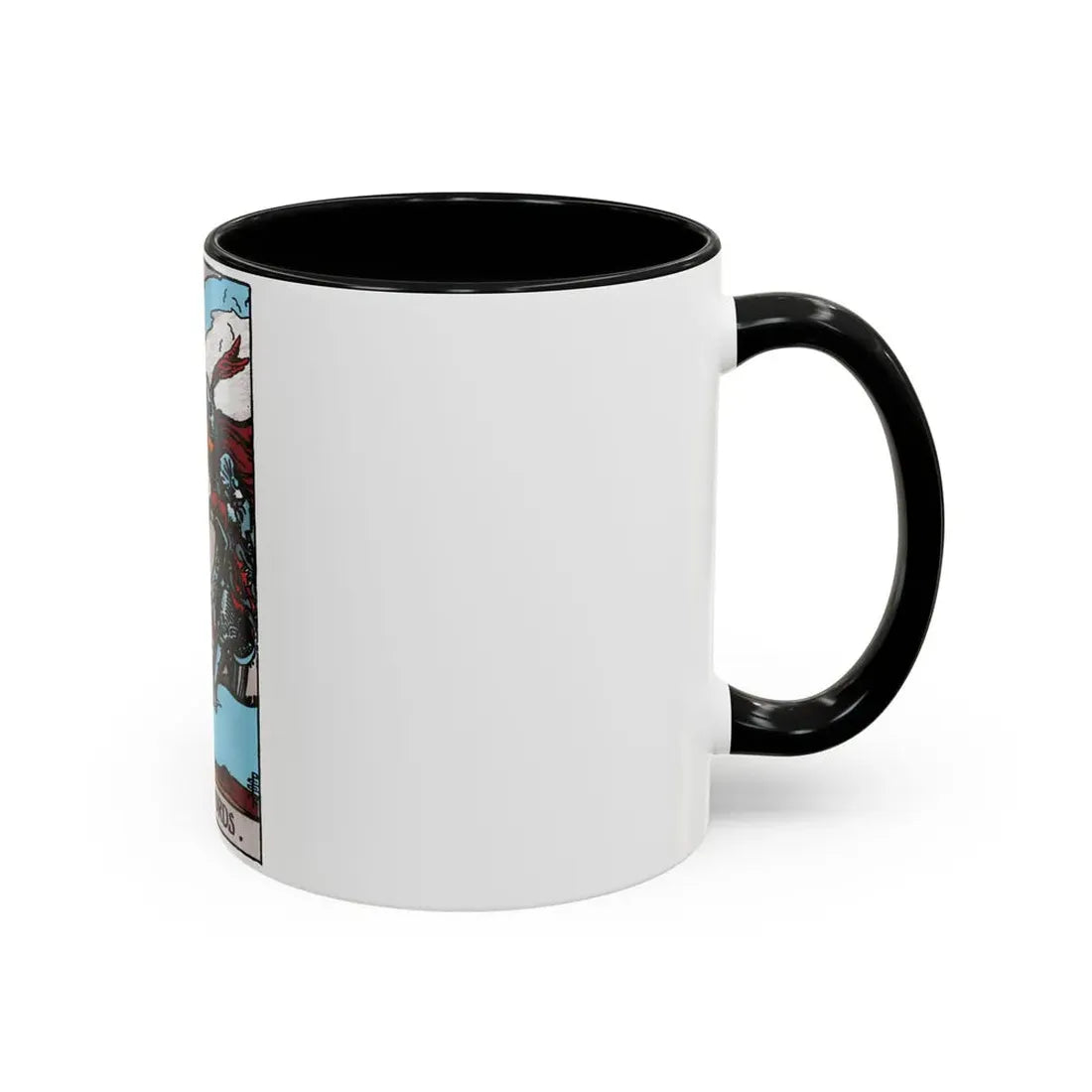 The Knight of Swords (Tarot Card) Accent Coffee Mug - Go Mug Yourself