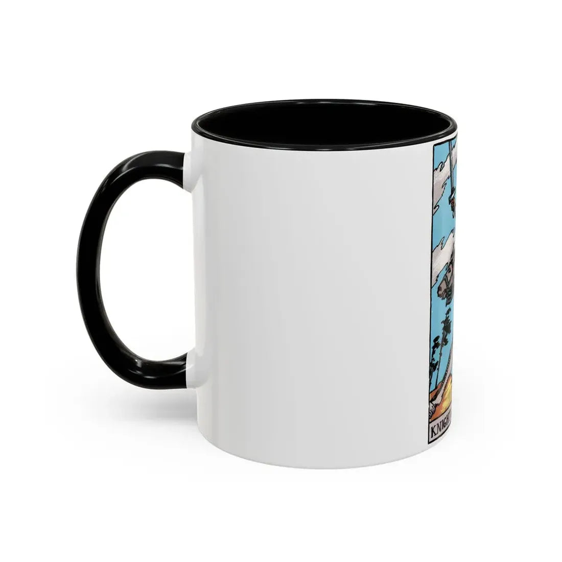 The Knight of Swords (Tarot Card) Accent Coffee Mug - Go Mug Yourself