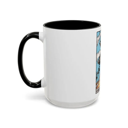 The Knight of Swords (Tarot Card) Accent Coffee Mug - Go Mug Yourself