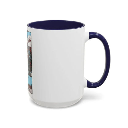 The Knight of Swords (Tarot Card) Accent Coffee Mug - Go Mug Yourself