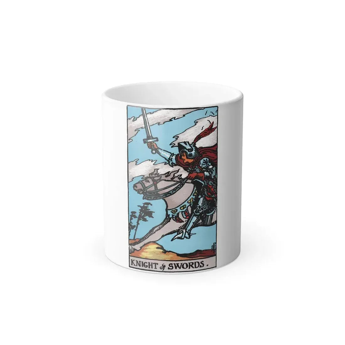 The Knight of Swords (Tarot Card) Color Changing Mug 11oz Default Title - Go Mug Yourself