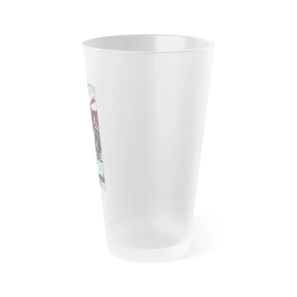 The Knight of Swords (Tarot Card) Frosted Pint Glass 16oz - Go Mug Yourself