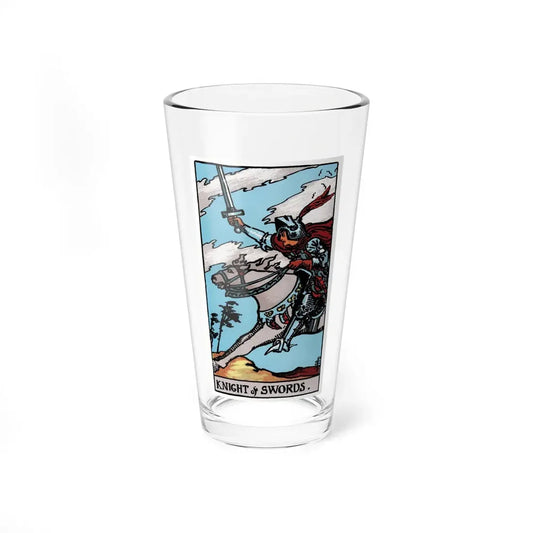 The Knight of Swords (Tarot Card) Pint Glass 16oz 16oz - Go Mug Yourself