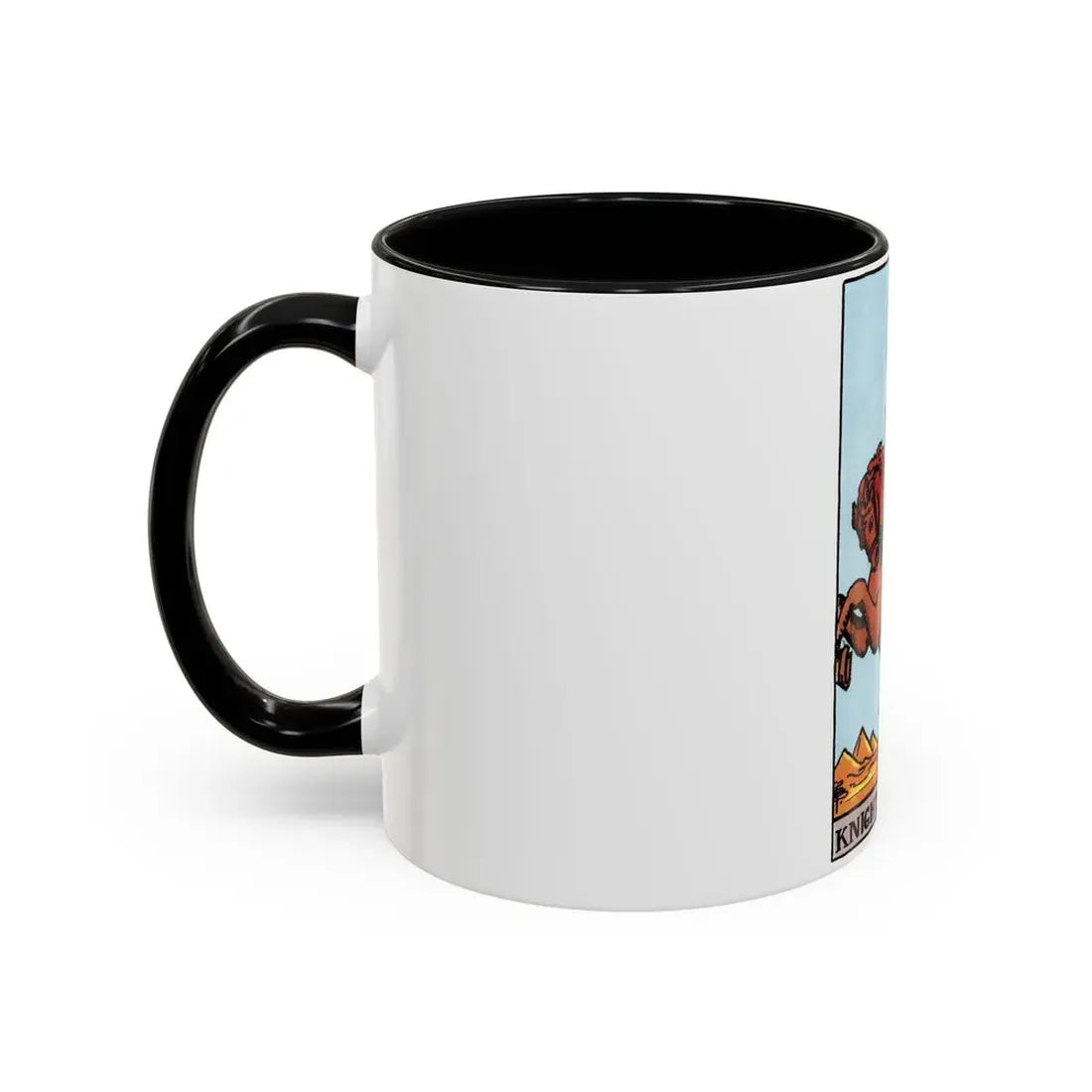 The Knight of Wands (Tarot Card) Accent Coffee Mug - Go Mug Yourself