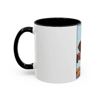 The Knight of Wands (Tarot Card) Accent Coffee Mug - Go Mug Yourself