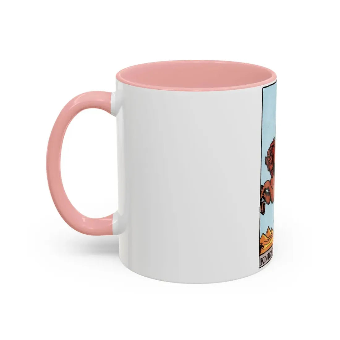 The Knight of Wands (Tarot Card) Accent Coffee Mug - Go Mug Yourself