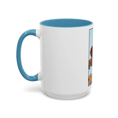 The Knight of Wands (Tarot Card) Accent Coffee Mug - Go Mug Yourself