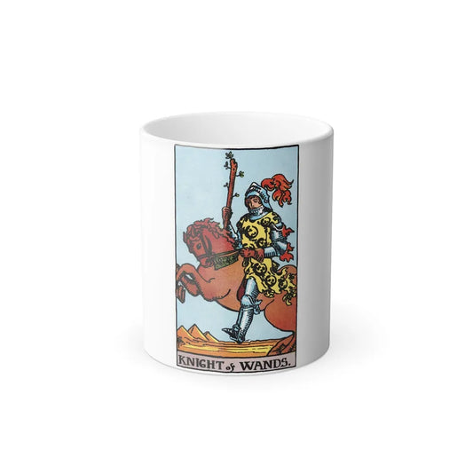 The Knight of Wands (Tarot Card) Color Changing Mug 11oz-Go Mug Yourself