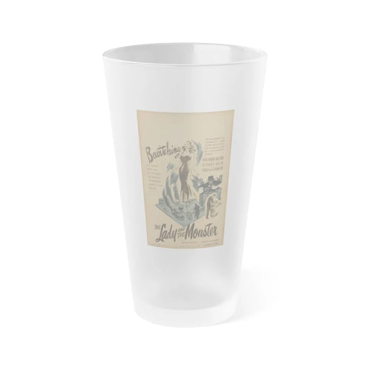 THE LADY AND THE MONSTER (2) 1944 Movie Poster - Frosted Pint Glass 16oz-16oz-Frosted-Go Mug Yourself