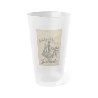 THE LADY AND THE MONSTER (2) 1944 Movie Poster - Frosted Pint Glass 16oz 16oz Frosted - Go Mug Yourself