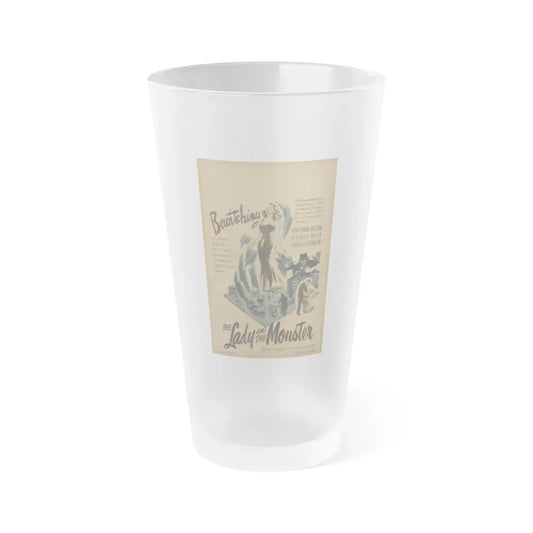 THE LADY AND THE MONSTER (2) 1944 Movie Poster - Frosted Pint Glass 16oz 16oz Frosted - Go Mug Yourself