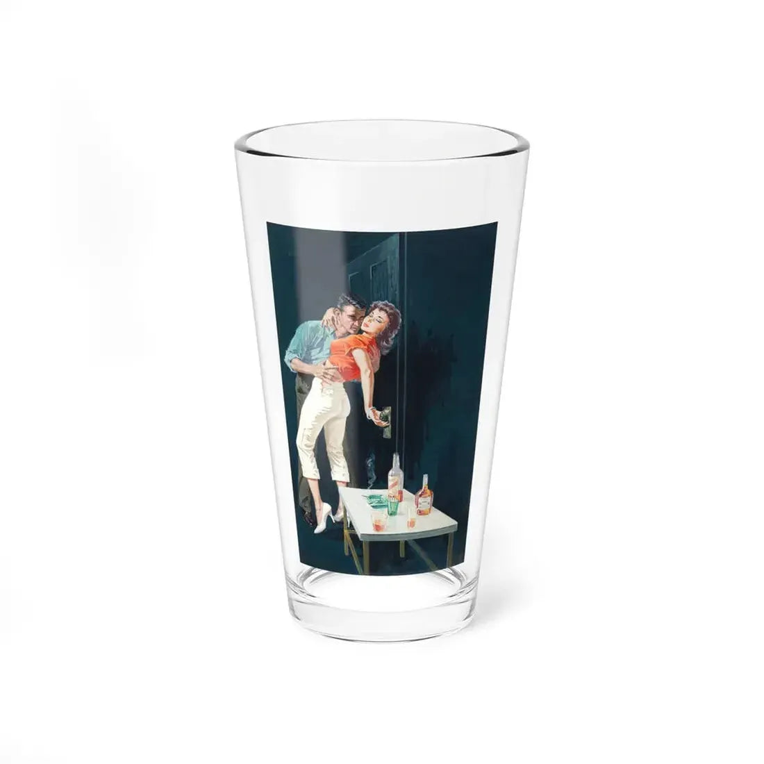 The Lady is a Lush by Orrie Hitt, original book cover, 1960 - Pint Glass 16oz 16oz - Go Mug Yourself