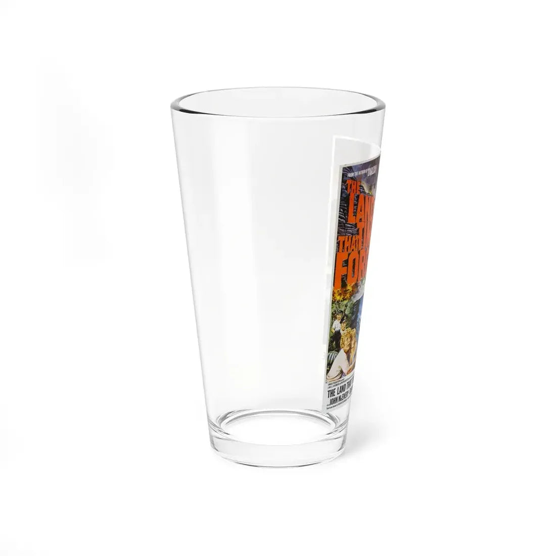 THE LAND THAT TIME FORGOT 1974 Movie Poster - Pint Glass 16oz - Go Mug Yourself