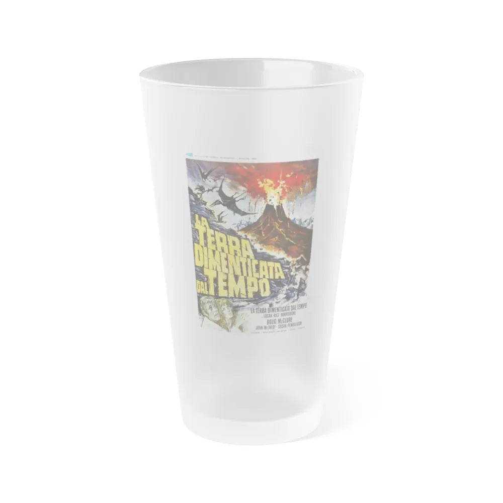 THE LAND THAT TIME FORGOT (ITALIAN) 1974 Movie Poster - Frosted Pint Glass 16oz-16oz-Frosted-Go Mug Yourself