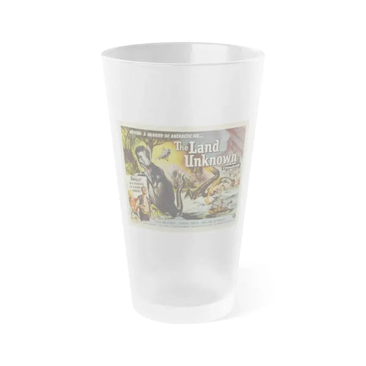 THE LAND UNKNOWN (2) 1957 Movie Poster - Frosted Pint Glass 16oz 16oz Frosted - Go Mug Yourself