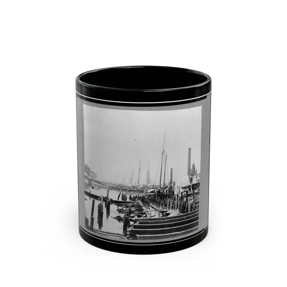 The Landing At City Point, Virginia (U.S. Civil War) Black Coffee Mug-11oz-Go Mug Yourself