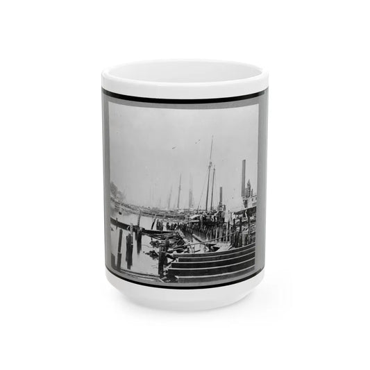 The Landing At City Point, Virginia (U.S. Civil War) White Coffee Mug-15oz-Go Mug Yourself