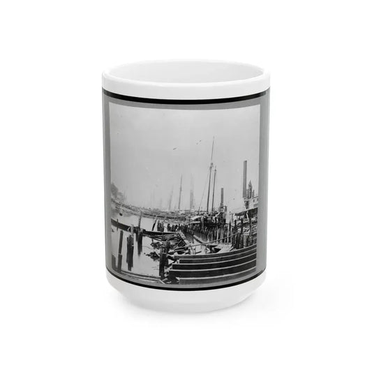 The Landing At City Point, Virginia (U.S. Civil War) White Coffee Mug 15oz - Go Mug Yourself