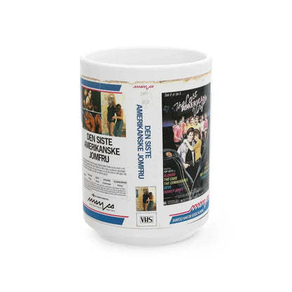 THE LAST AMERICAN VIRGIN (VHS COVER) - White Coffee Mug 15oz - Go Mug Yourself