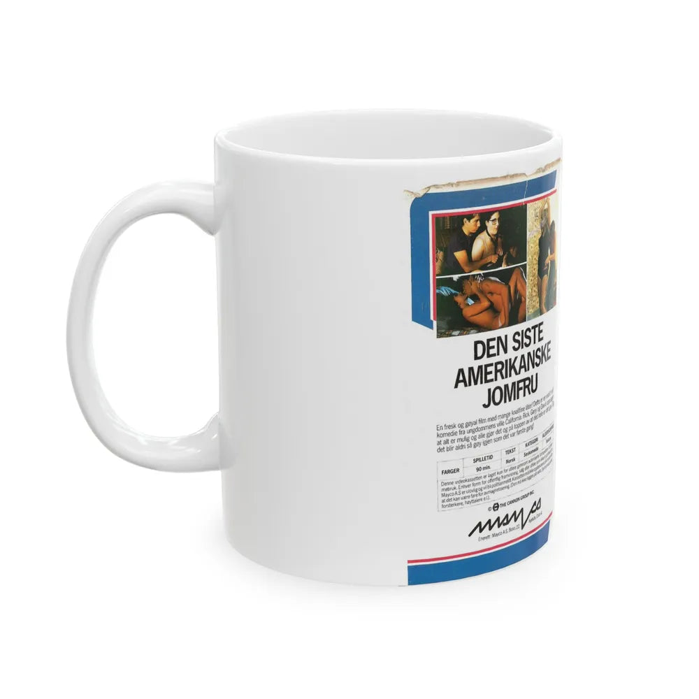 THE LAST AMERICAN VIRGIN (VHS COVER) - White Coffee Mug-Go Mug Yourself