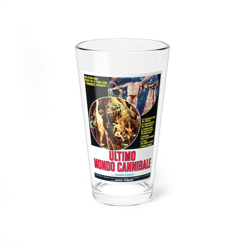 THE LAST CANNIBAL WORLD 1977 Movie Poster - Pint Glass 16oz-16oz-Go Mug Yourself