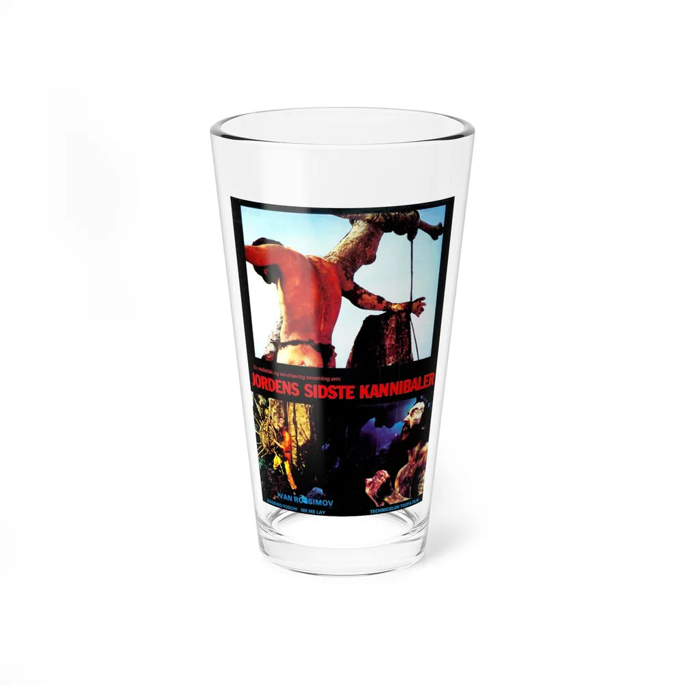 THE LAST CANNIBAL WORLD (DANISH) 1977 Movie Poster - Pint Glass 16oz-16oz-Go Mug Yourself