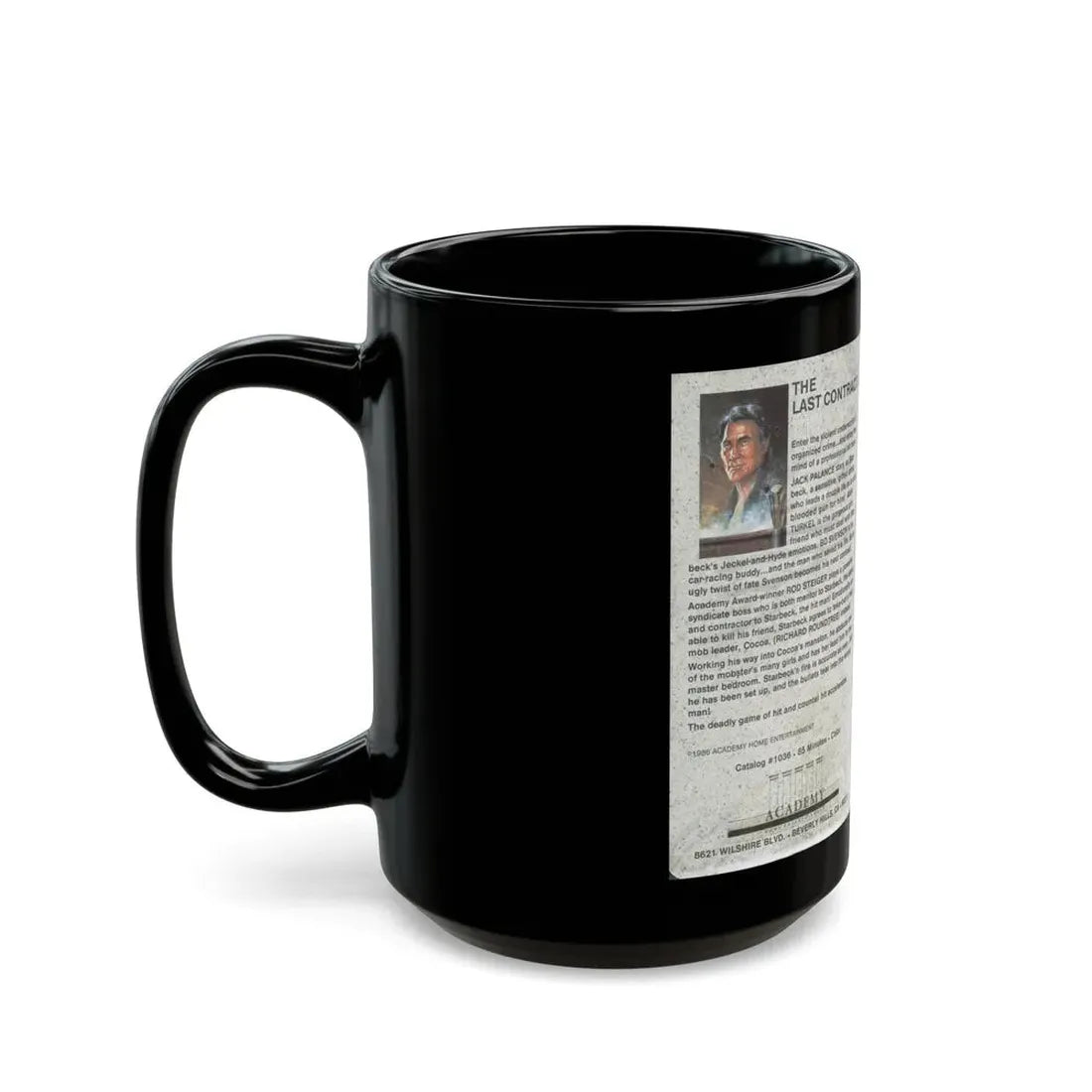 THE LAST CONTRACT JACK PALANCE (VHS COVER) - Black Coffee Mug - Go Mug Yourself