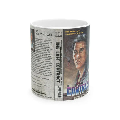 THE LAST CONTRACT JACK PALANCE (VHS COVER) - White Coffee Mug 11oz - Go Mug Yourself