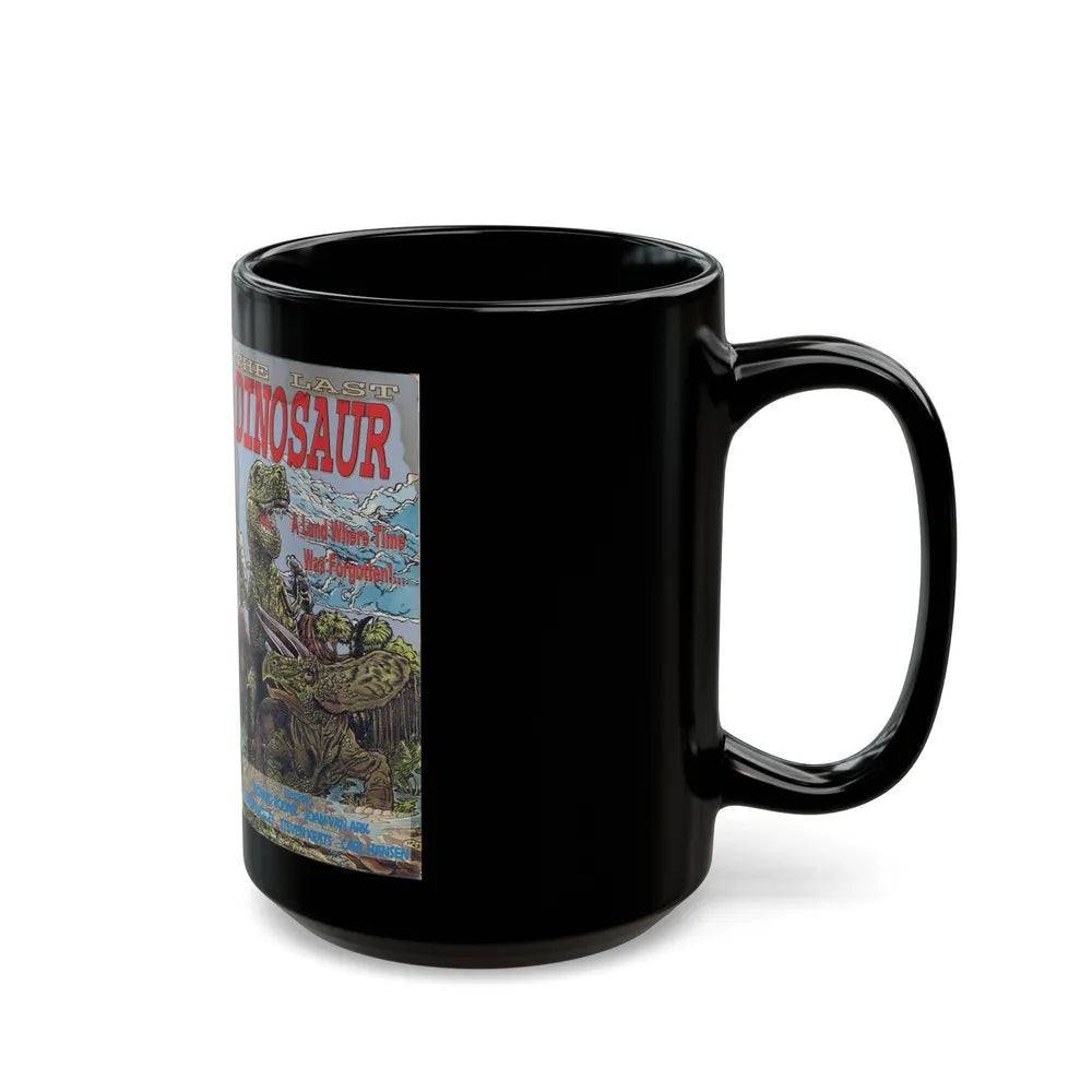 THE LAST DINOSAUR (VHS COVER) - Black Coffee Mug-Go Mug Yourself