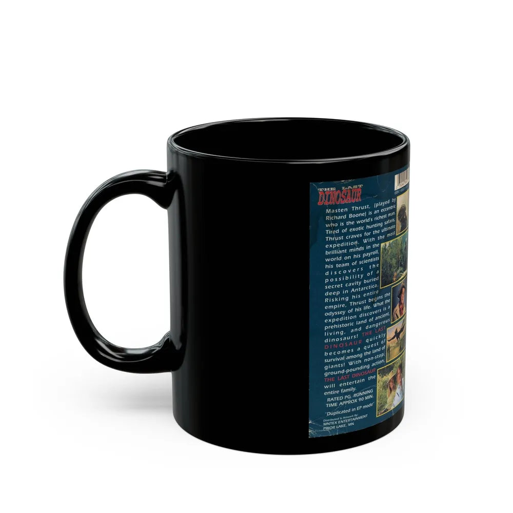 THE LAST DINOSAUR (VHS COVER) - Black Coffee Mug-Go Mug Yourself