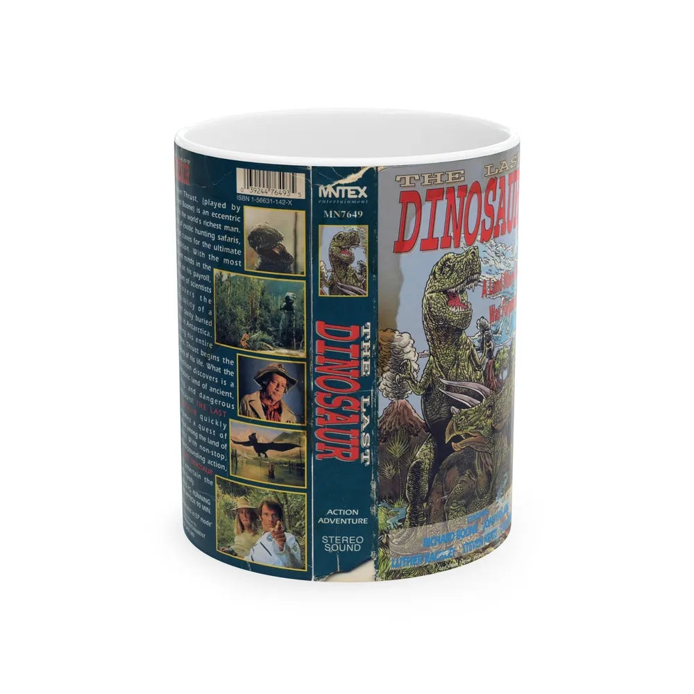 THE LAST DINOSAUR (VHS COVER) - White Coffee Mug-11oz-Go Mug Yourself