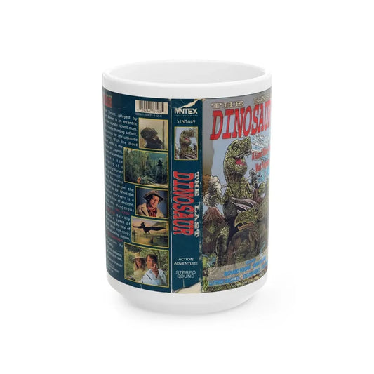 THE LAST DINOSAUR (VHS COVER) - White Coffee Mug 15oz - Go Mug Yourself