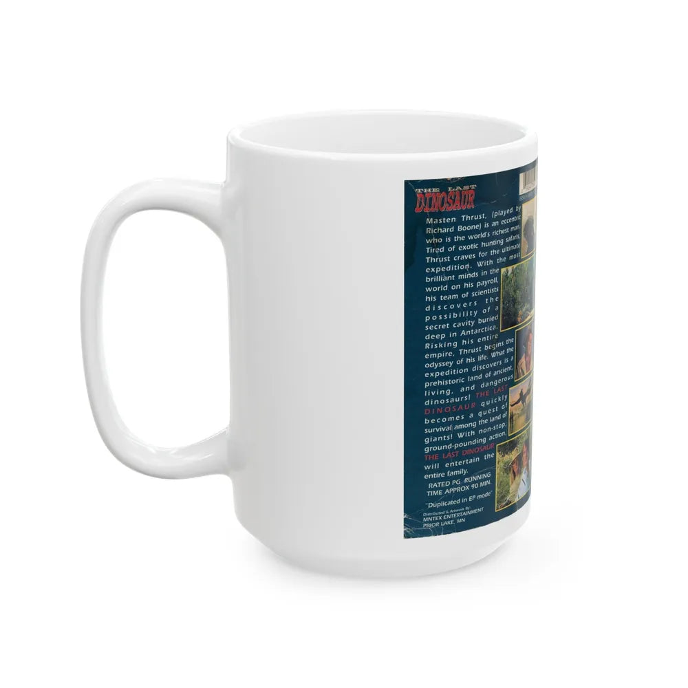 THE LAST DINOSAUR (VHS COVER) - White Coffee Mug-Go Mug Yourself