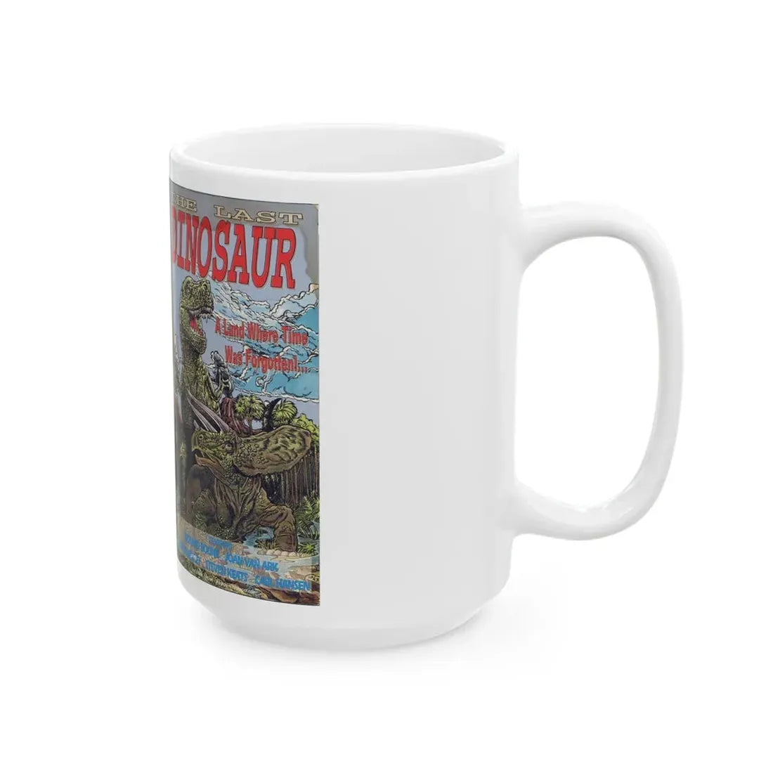 THE LAST DINOSAUR (VHS COVER) - White Coffee Mug - Go Mug Yourself