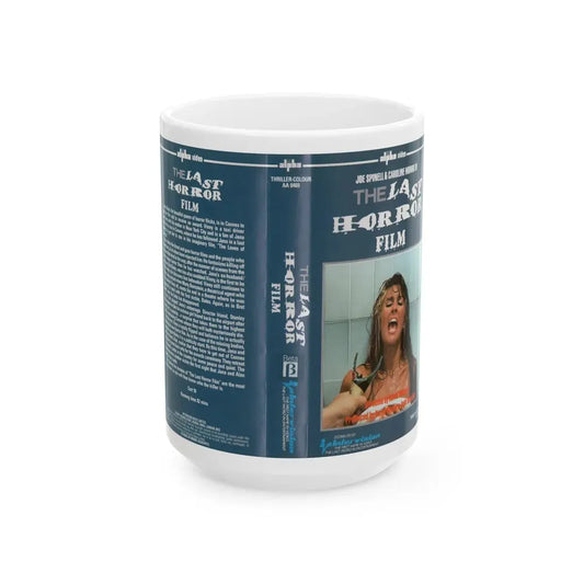 THE LAST HORROR FILM (VHS COVER) - White Coffee Mug 15oz - Go Mug Yourself