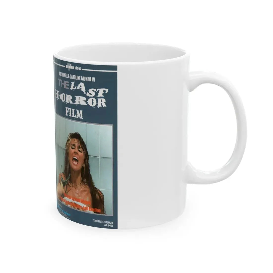 THE LAST HORROR FILM (VHS COVER) - White Coffee Mug - Go Mug Yourself
