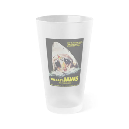 THE LAST JAWS (DANISH) 1981 Movie Poster - Frosted Pint Glass 16oz-16oz-Frosted-Go Mug Yourself