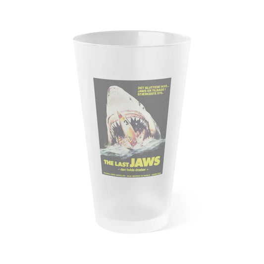 THE LAST JAWS (DANISH) 1981 Movie Poster - Frosted Pint Glass 16oz-16oz-Frosted-Go Mug Yourself