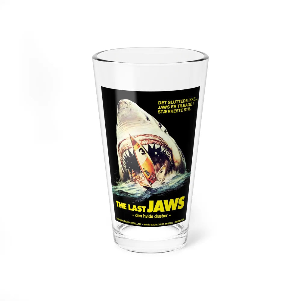 THE LAST JAWS (DANISH) 1981 Movie Poster - Pint Glass 16oz-16oz-Go Mug Yourself