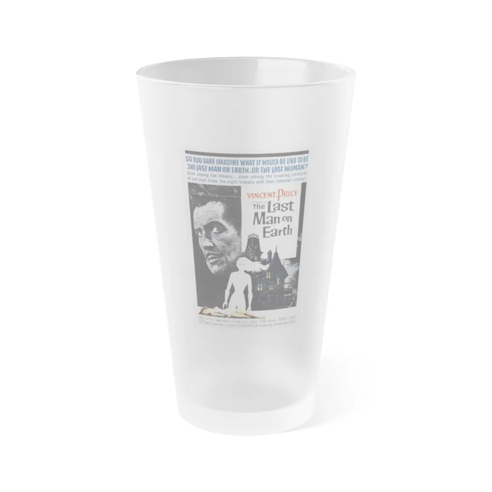 THE LAST MAN ON EARTH 1964 Movie Poster - Frosted Pint Glass 16oz-16oz-Frosted-Go Mug Yourself