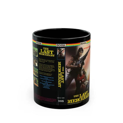THE LAST MERCENARY MOGUL VIDEO (VHS COVER) - Black Coffee Mug 11oz - Go Mug Yourself