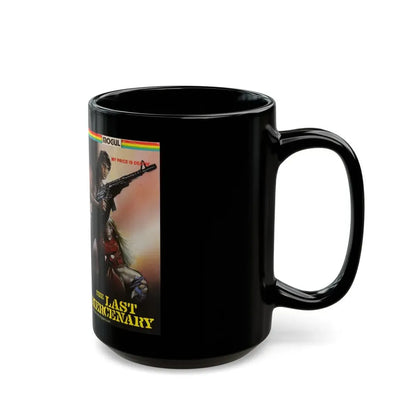 THE LAST MERCENARY MOGUL VIDEO (VHS COVER) - Black Coffee Mug - Go Mug Yourself