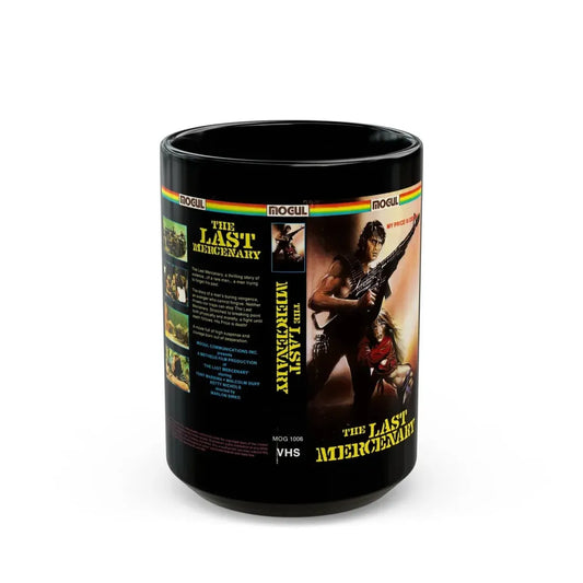 THE LAST MERCENARY (VHS COVER) - Black Coffee Mug 15oz - Go Mug Yourself